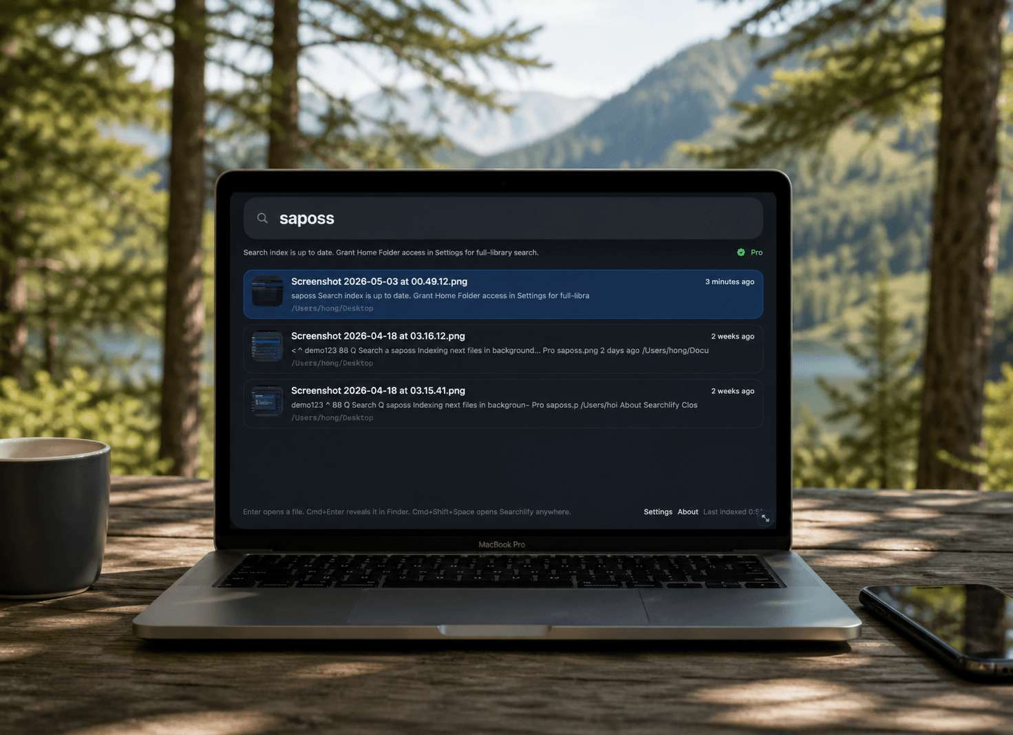 Searchlify App Interface Demo